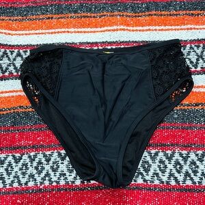 Black Bathing suit bottom high rise